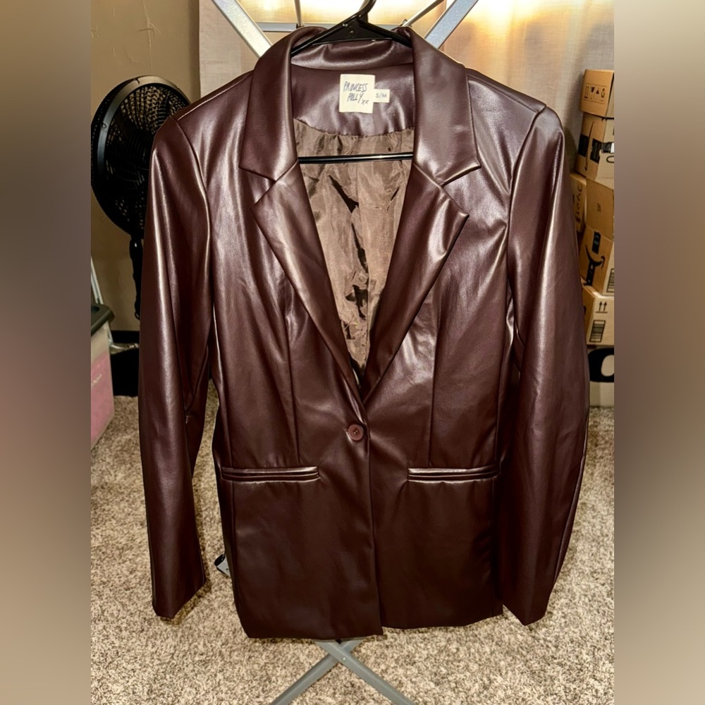 Princess Polly Leather Blazer